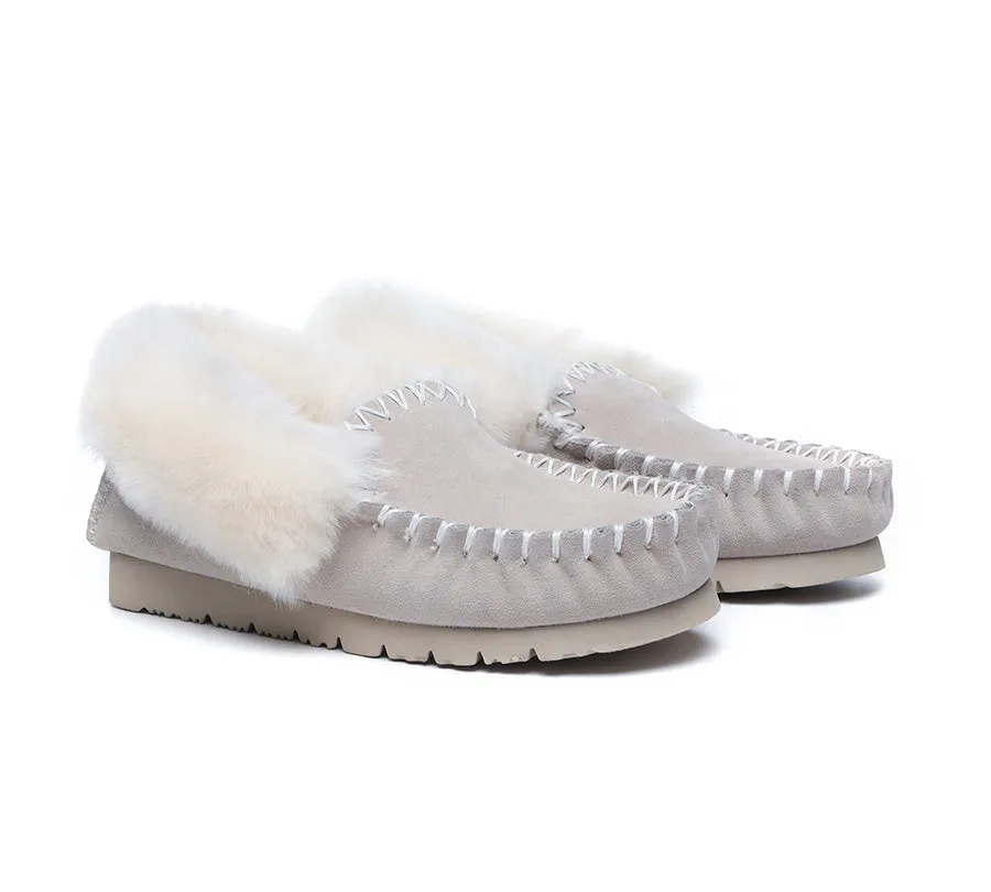 Australian Shepherd®  UGG Slippers, Australia Premium Sheepskin,Unisex Popo Moccasins #15607