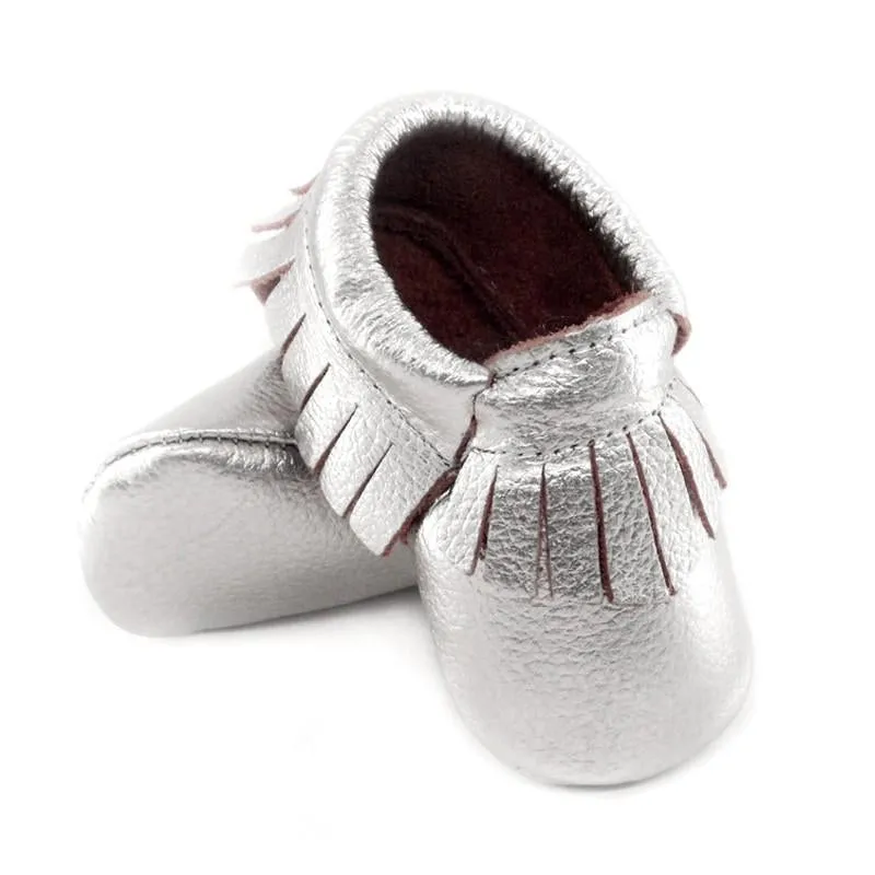Baby Moccasins (Rose Gold, Gold, Silver)