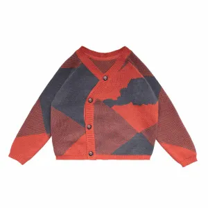 Babyvestje in Blauw en Oranje