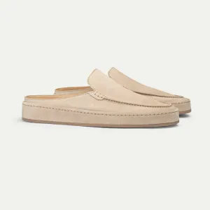 Beige Suede Celeste Calm Mule Loafers - AW24