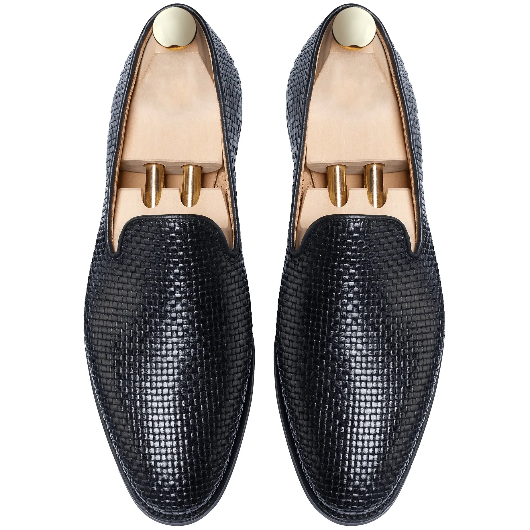 Black Leather Bexley Loafers