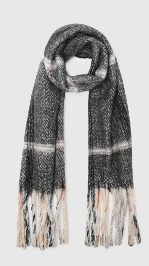 Bristol Scarf in Charcoal by Louenhide