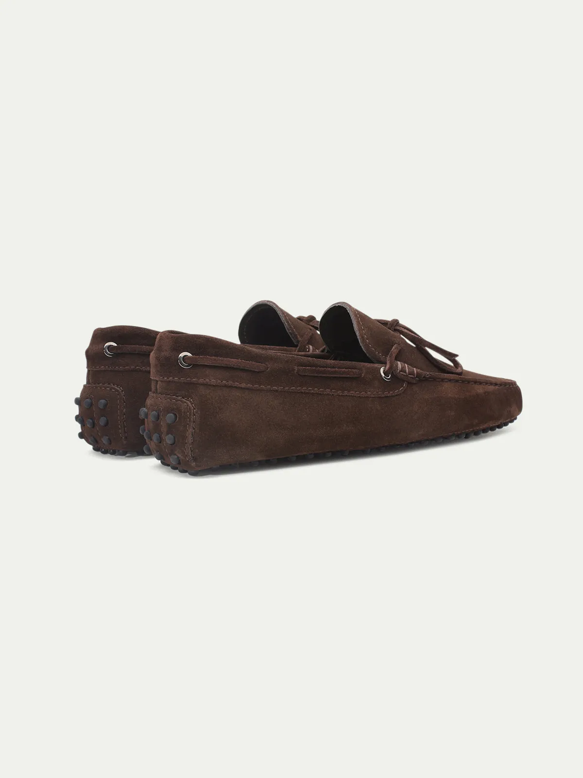 Brown Suede Ophelia Driving Loafers - AW24