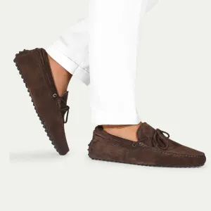 Brown Suede Ophelia Driving Loafers - AW24