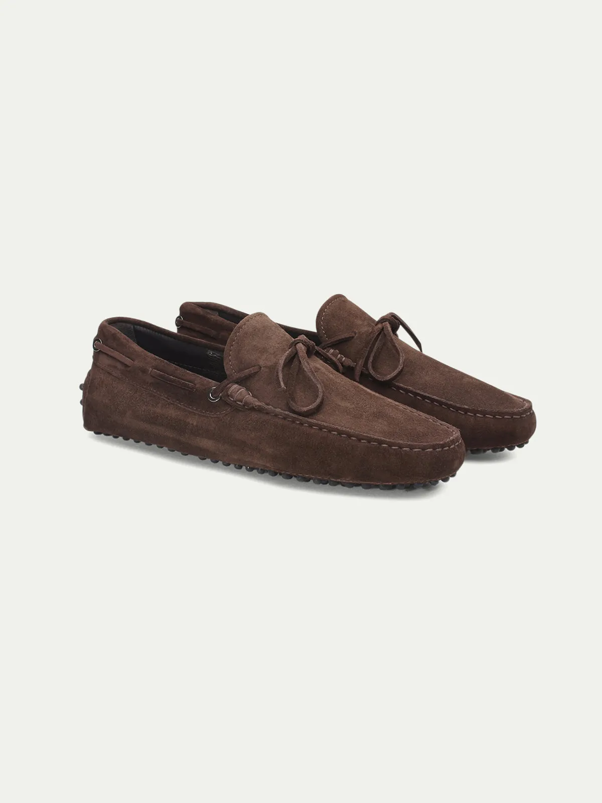 Brown Suede Ophelia Driving Loafers - AW24