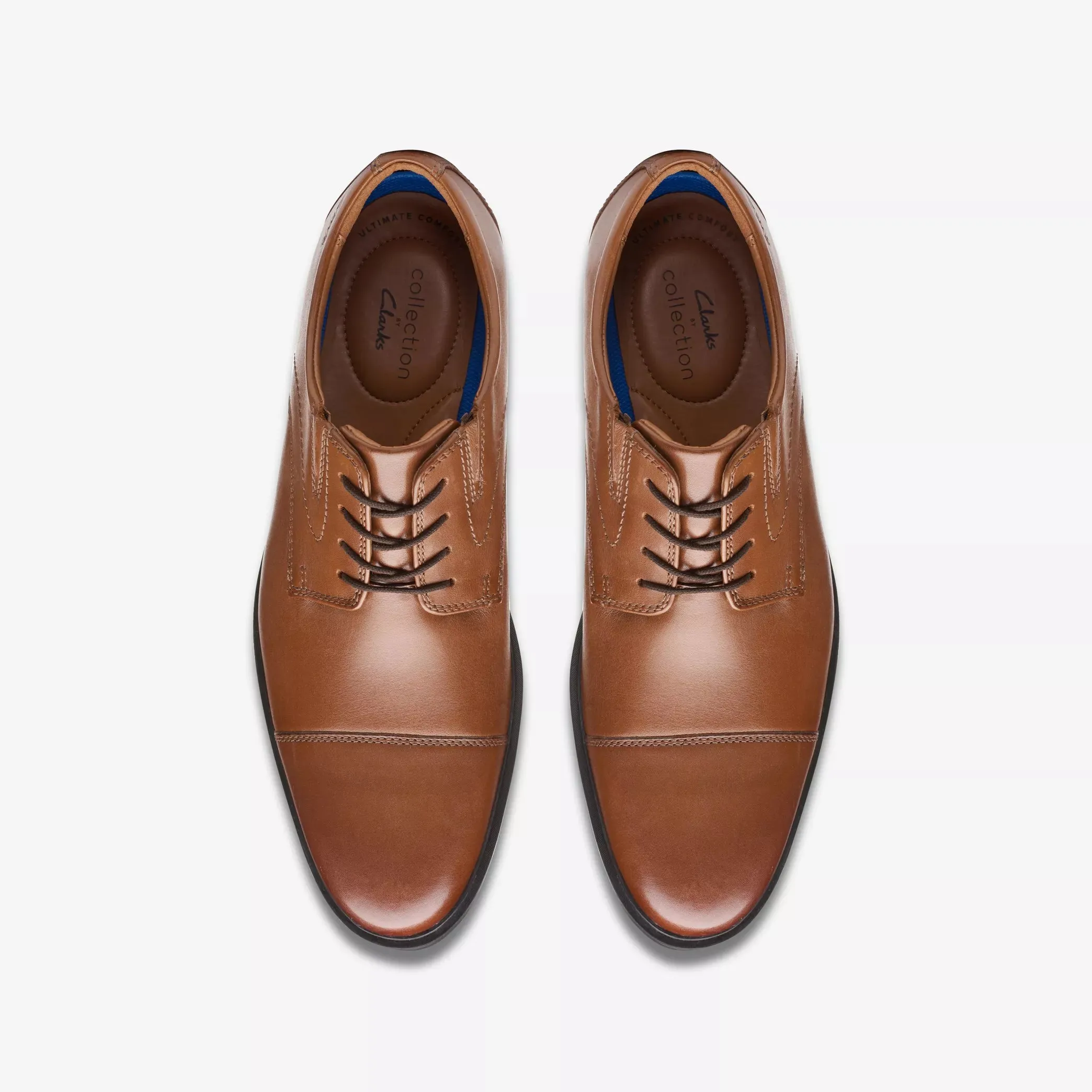 Clark Whiddon Cap Dark Tan Leather 26152913