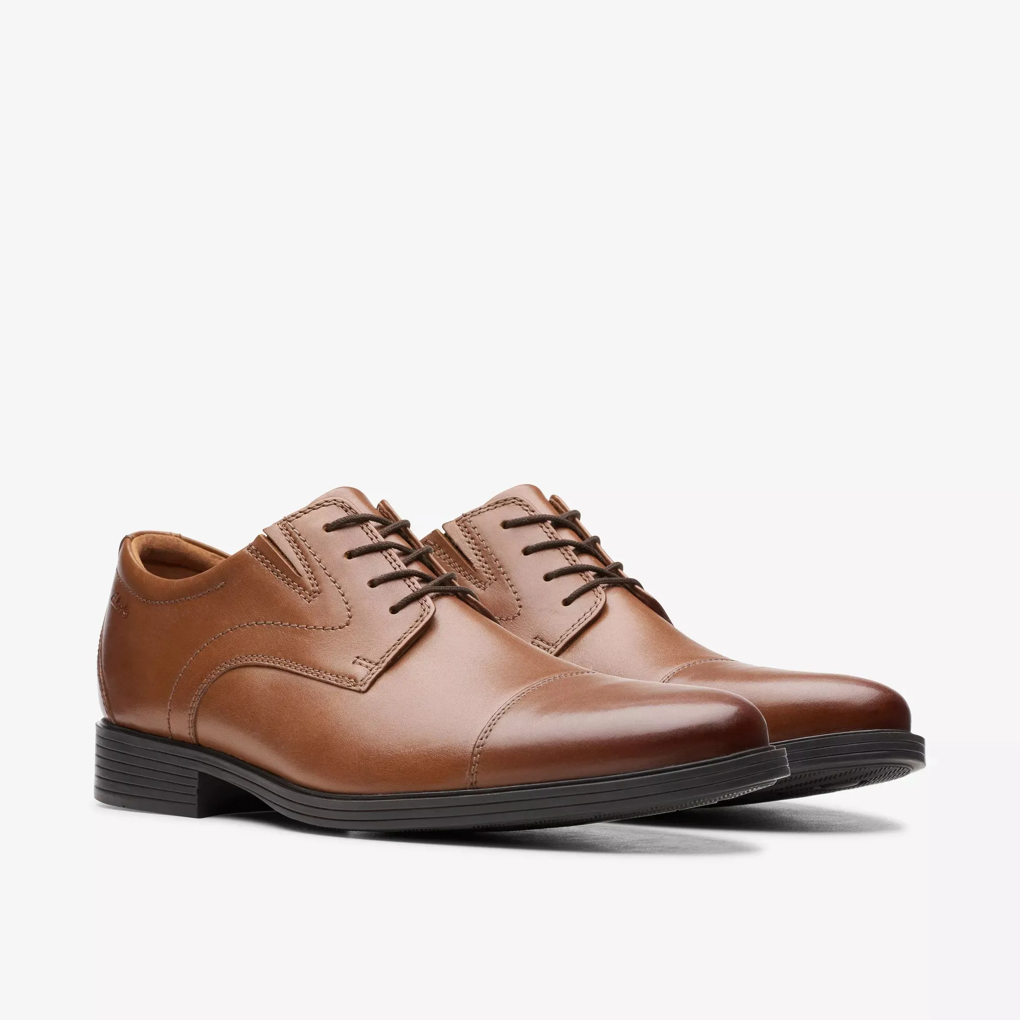 Clark Whiddon Cap Dark Tan Leather 26152913