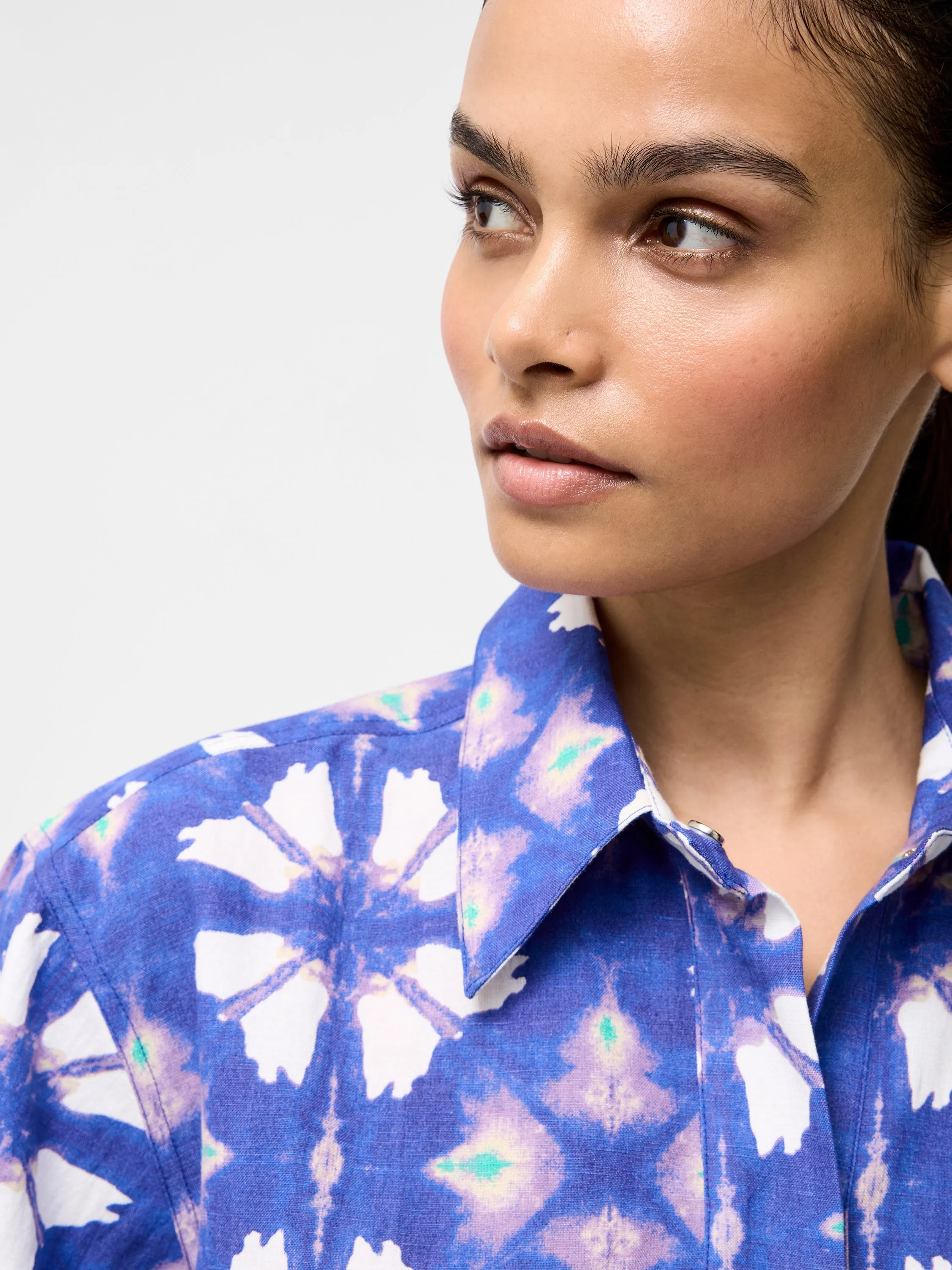 Dory Linen Blend Short Sleeve Shirt