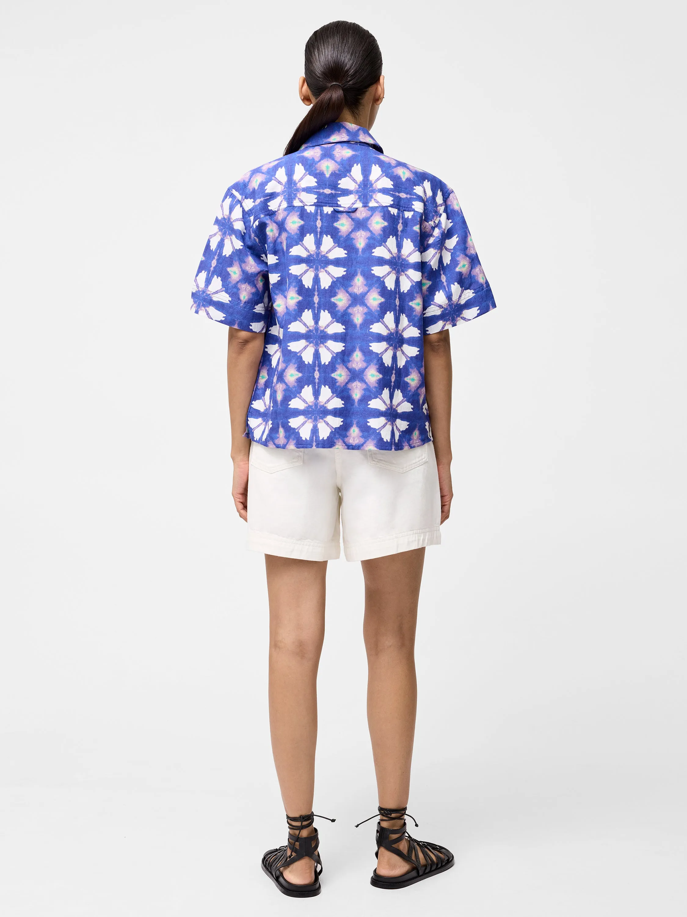 Dory Linen Blend Short Sleeve Shirt