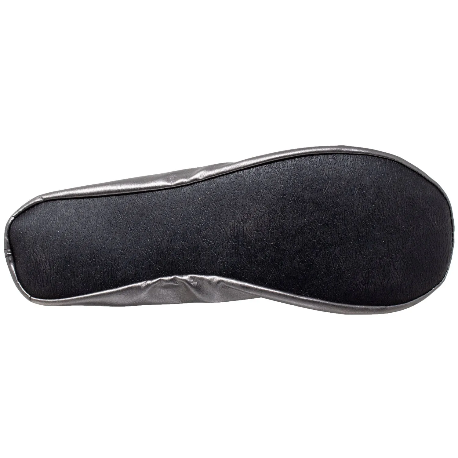 Foldable Ballet Flats Women's Travel Portable Comfortable Shoes Gray PU SOBEYO