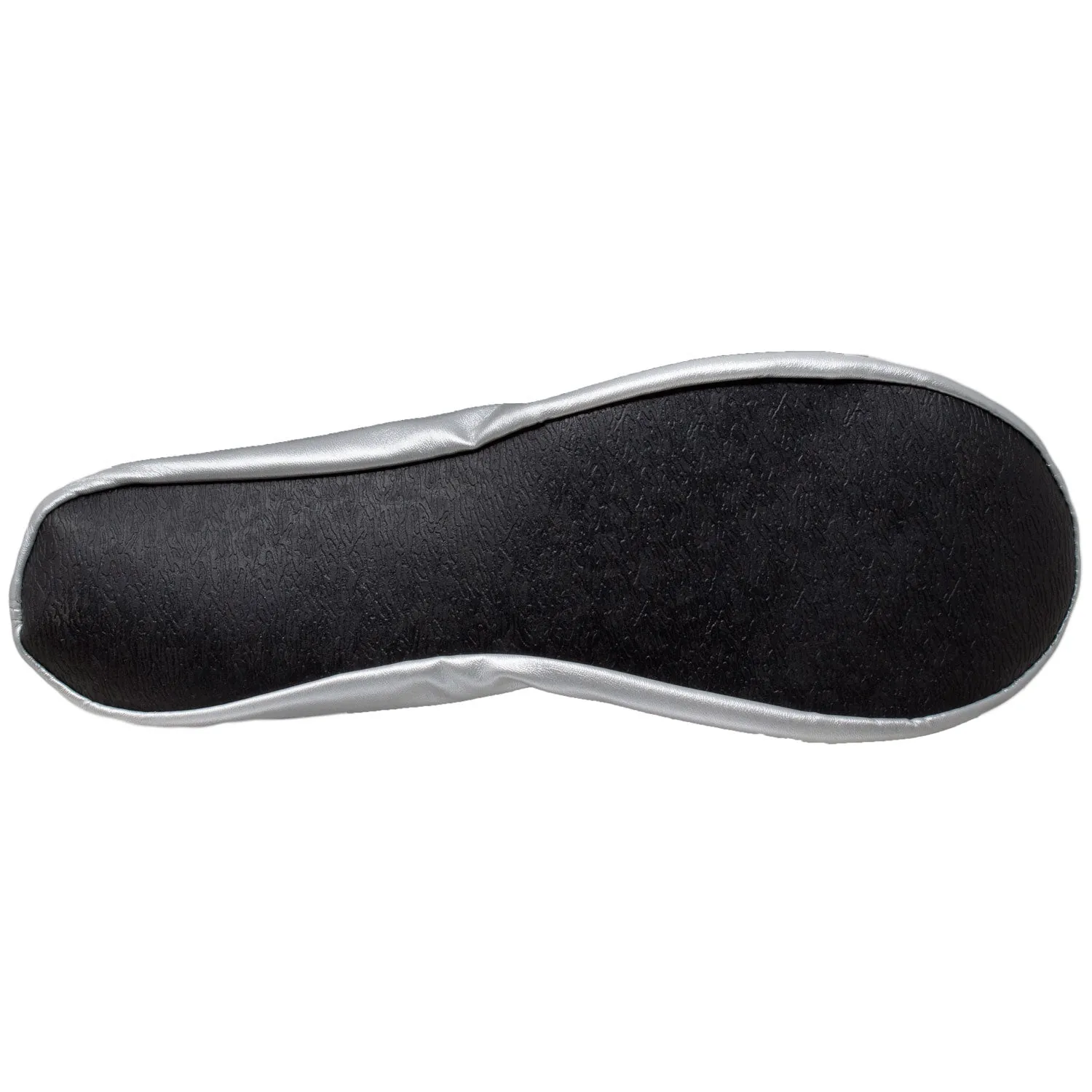 Foldable Ballet Flats Women's Travel Portable Comfortable Shoes Silver SOBEYO