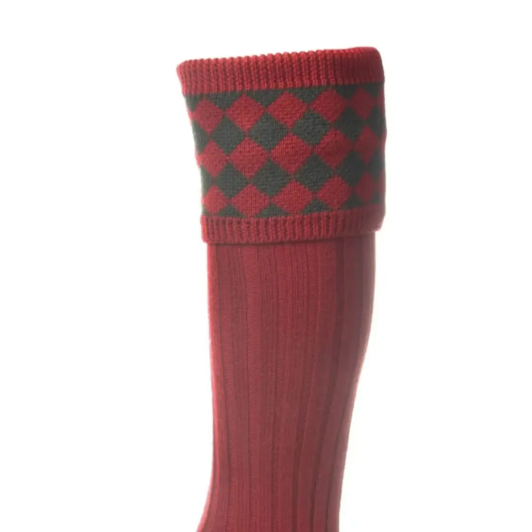 House of Cheviot Chessboard Socks