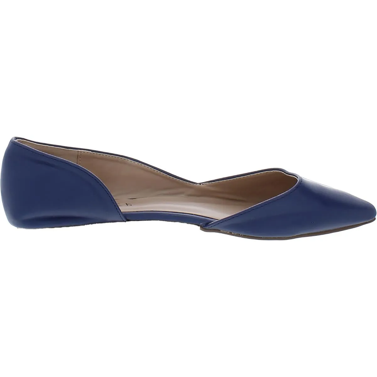 Journee Collection Womens Faux Leather Pointed Toe D'Orsay