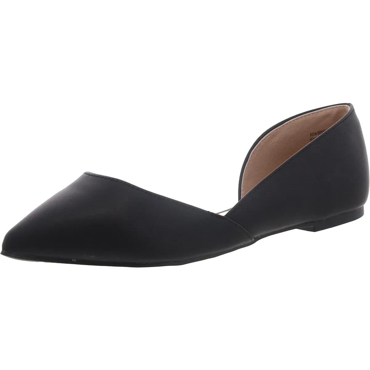 Journee Collection Womens Faux Leather Pointed Toe D'Orsay
