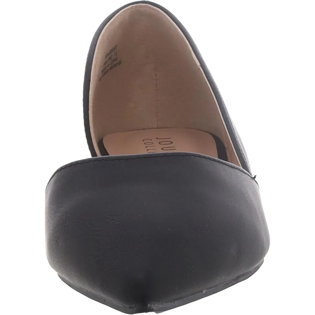 Journee Collection Womens Faux Leather Pointed Toe D'Orsay