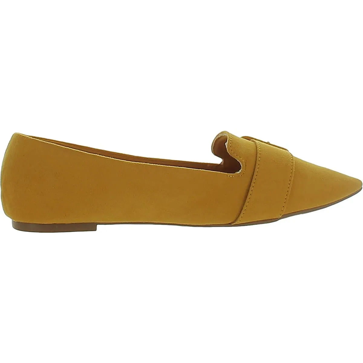 Journee Collection Womens Faux Suede Pointed toe Flat Shoes