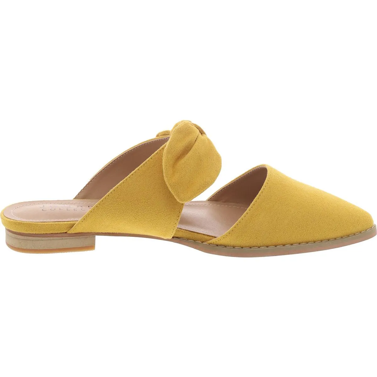 Journee Collection Womens Faux Suede Pointed Toe Mules