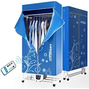 Manatee Clothes Dryer Portable Drying Rack for Laundry 1200W - 33 LB Capacity Energy Saving (Anion) Folding Dryer Quick Dry & Efficient Mode Digital Automatic Timer with Remote Control