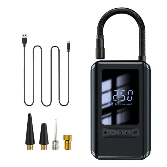 Multifunctional Rechargeable Digital Display Wireless Air Pump