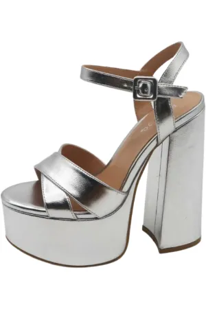 NATALIA SILVER SANDALS 10