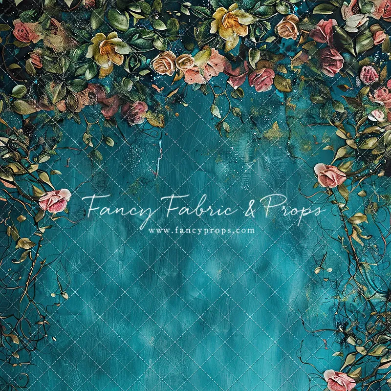 Painted Floral Teal - Petite
