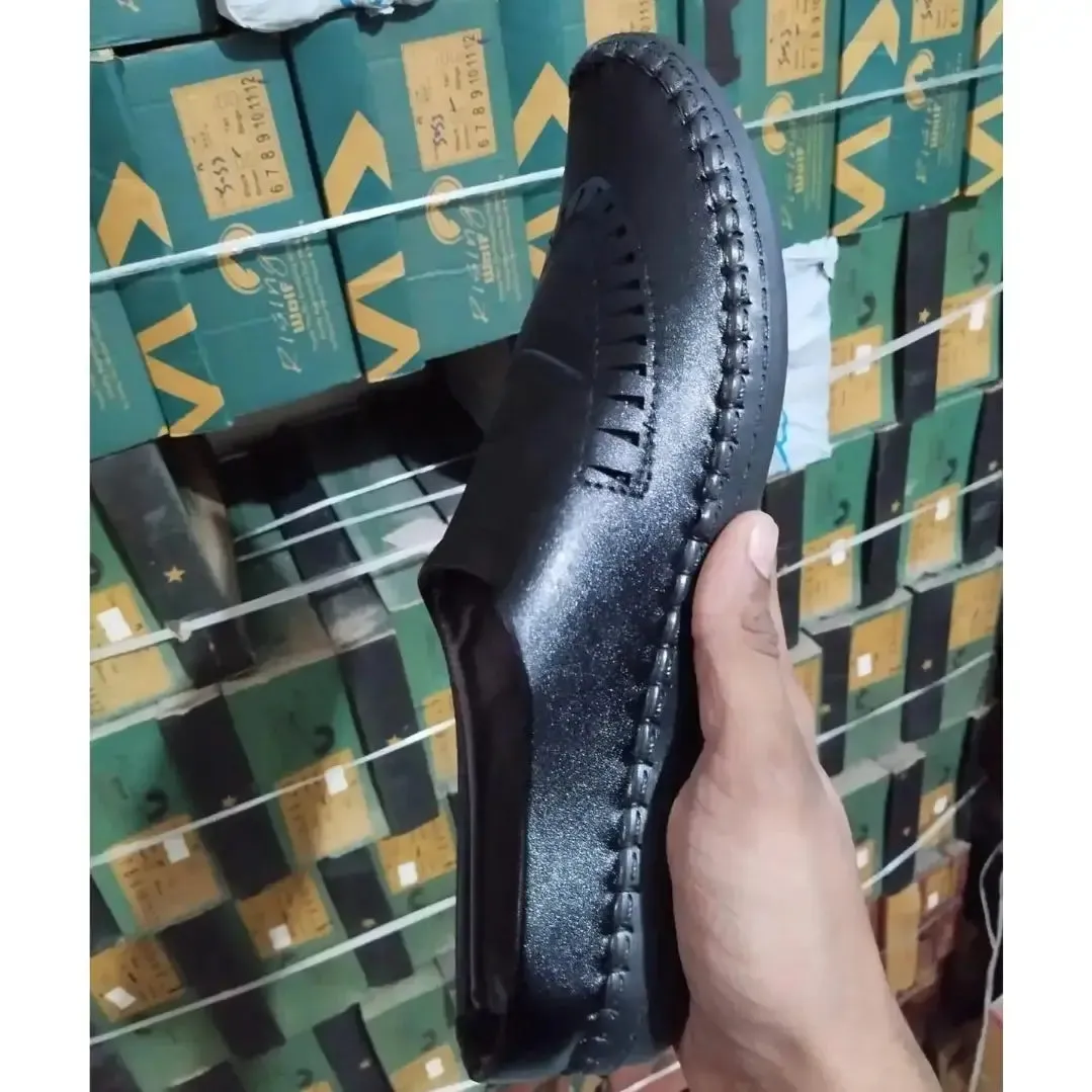 Sandals for Men Casual Synthetic Leather Black Sandal