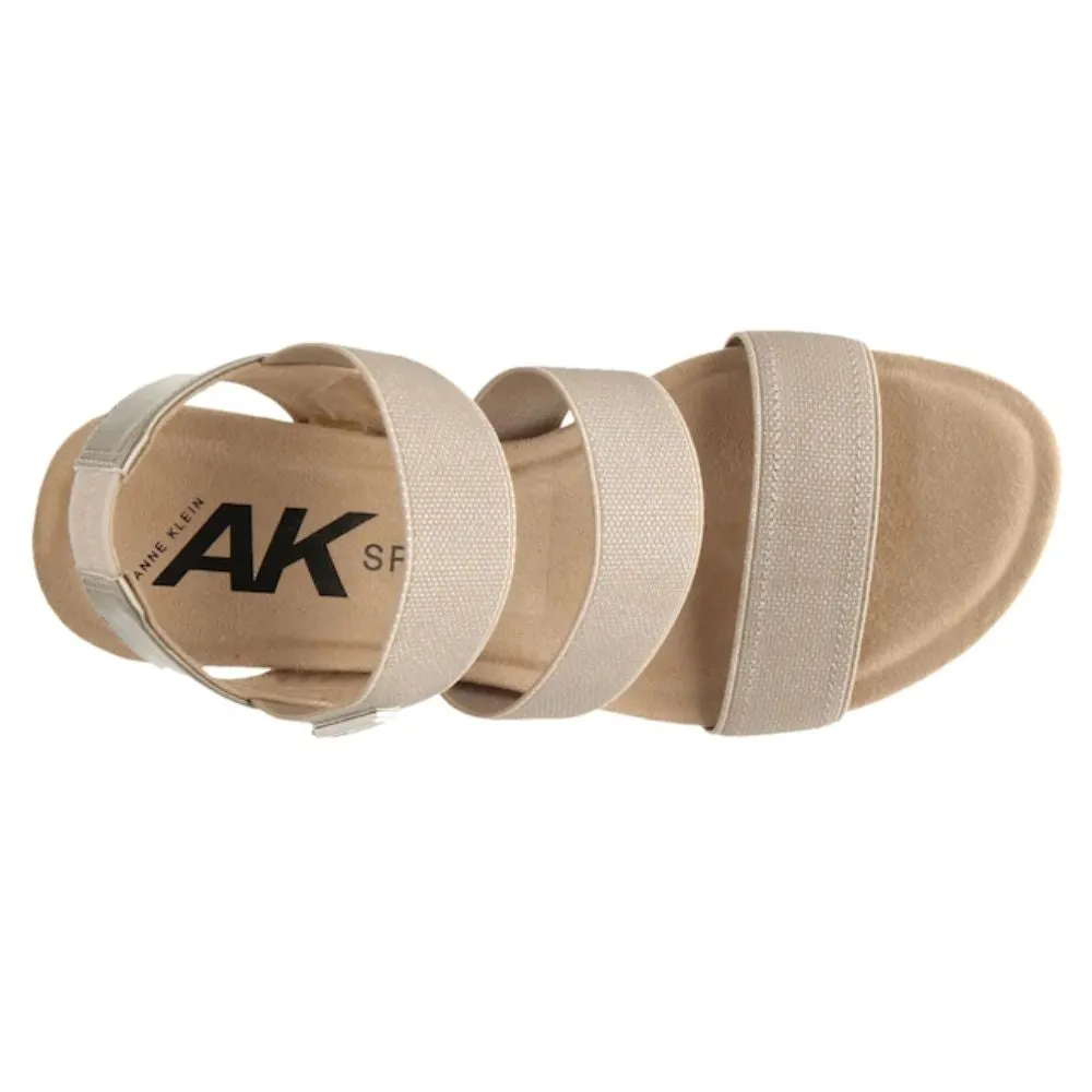 Shelly Taupe Fabric Anne Klein Sandals
