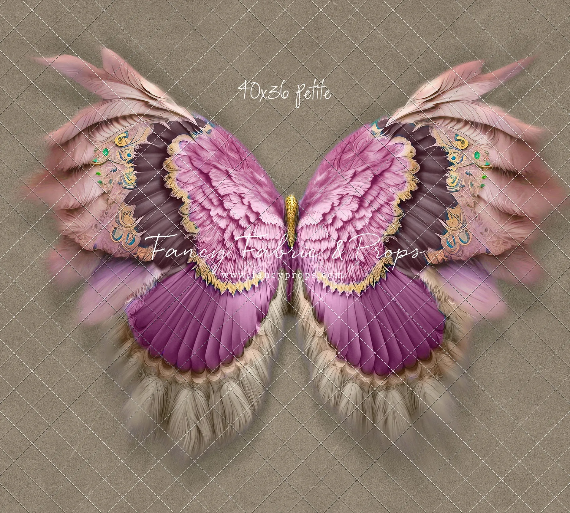 Shimmering Fuchsia Feathers - Petite