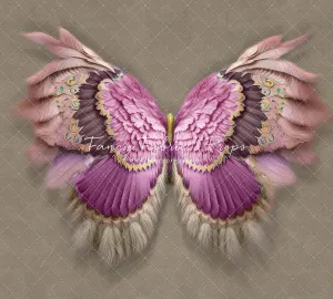 Shimmering Fuchsia Feathers - Petite