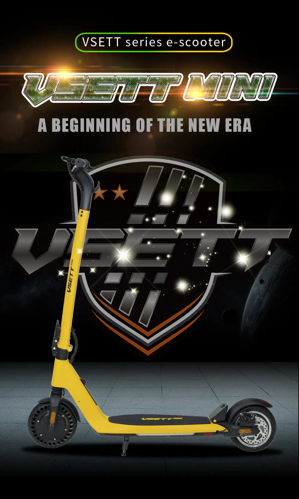 VSETT Mini Electric Scooter 36V 7.8Ah 350W