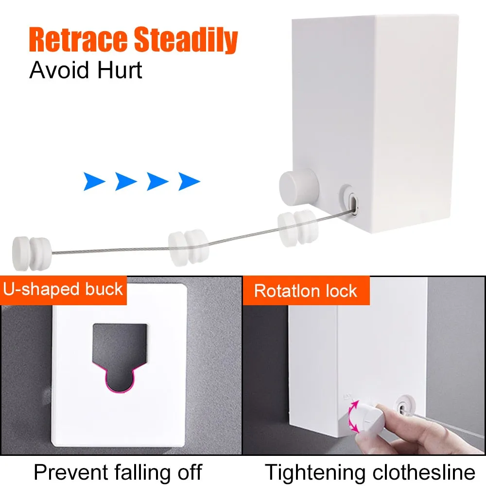 Wall Mounted Retractable Washing Line