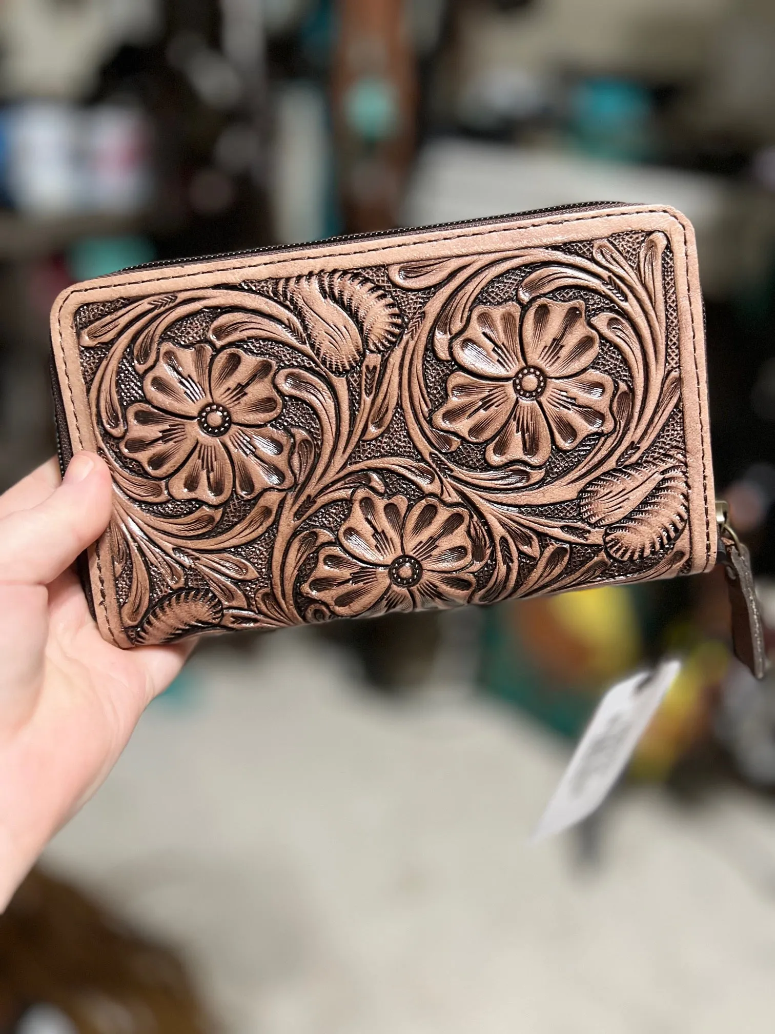 Wallet Genuine Leather Women Bag Western Wallet