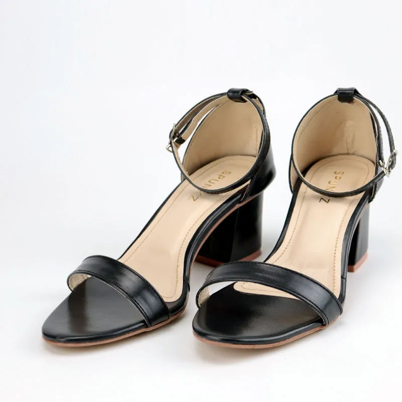 Women's Chunky Block Heel Ankle Strap Sandal