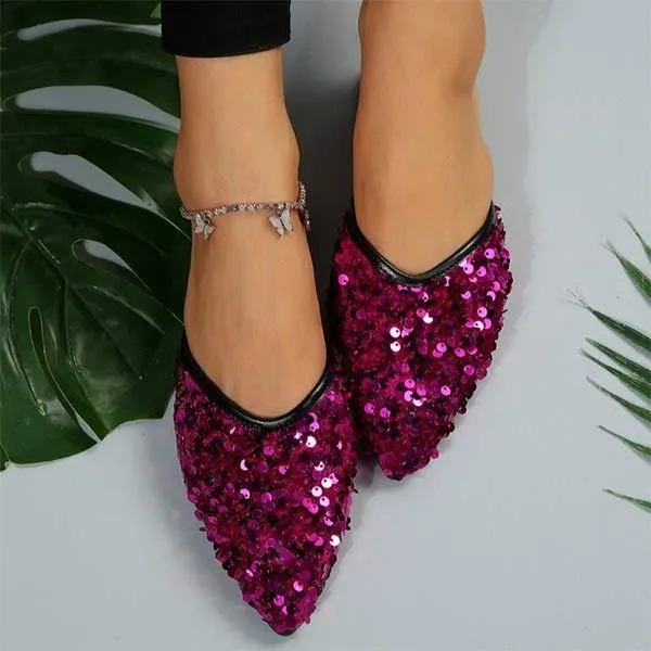Women's Glittery Luxury Casual Slippers 30547133C